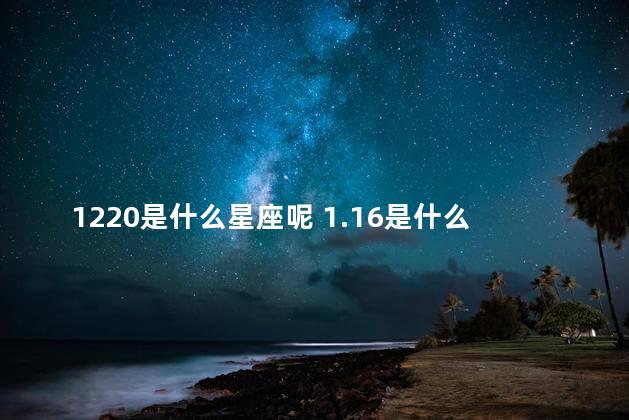 1220是什么星座呢 1.16是什么星座